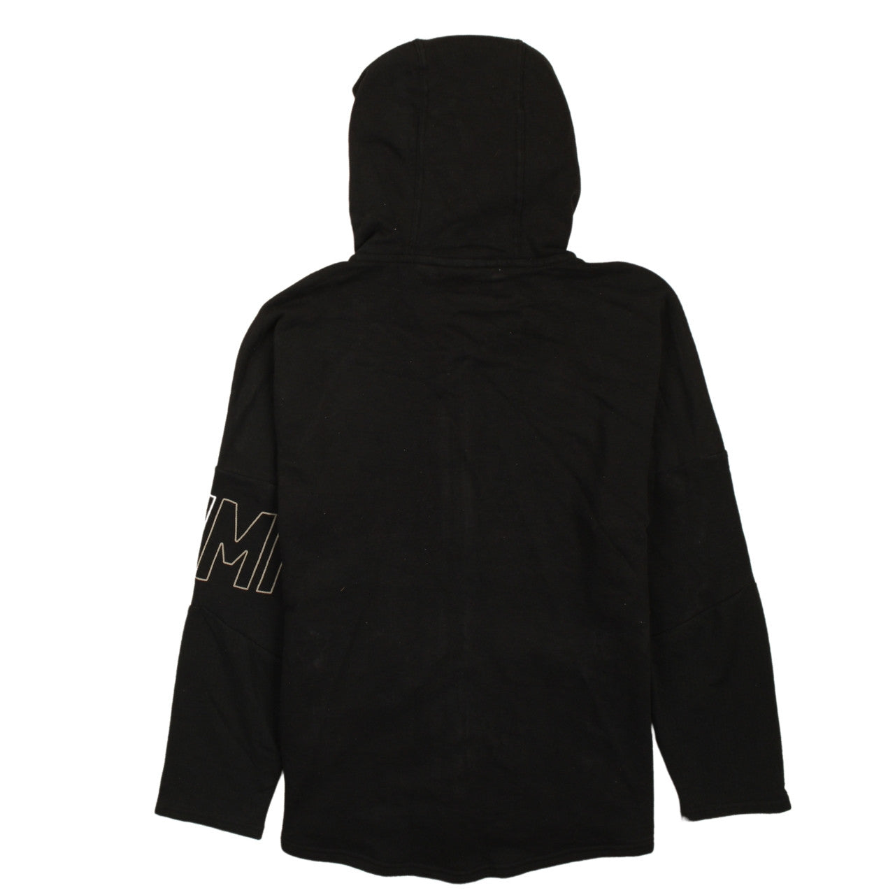 Puma Womens Black Full Zip Hoodie XS UK 8 Logo Hooded Sweatshirt