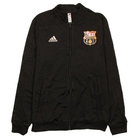 Adidas Women Black Small Full Zip Hoodie Jacket VHSC Logo
