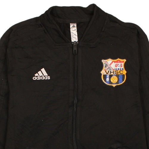 Adidas Women Black Small Full Zip Hoodie Jacket VHSC Logo