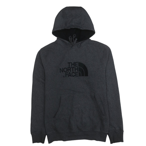 The North Face Men's Grey Pullover Hoodie L Regular Fit Fleece