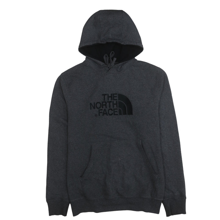 The North Face Men's Grey Pullover Hoodie L Regular Fit Fleece