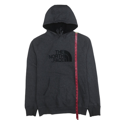 The North Face Men's Grey Pullover Hoodie L Regular Fit Fleece
