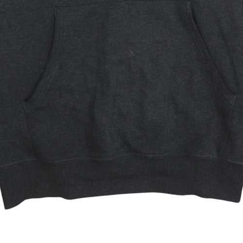 The North Face Men's Grey Pullover Hoodie L Regular Fit Fleece