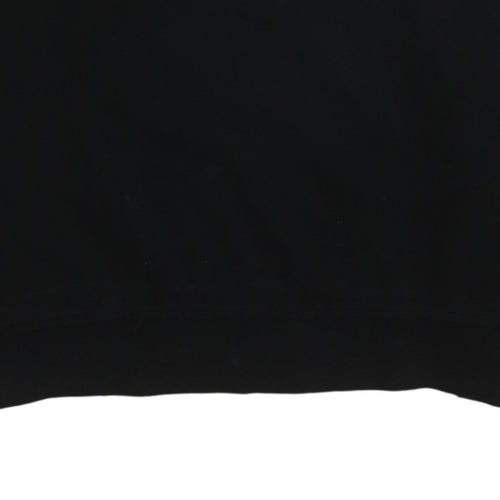 Vans Womens Black Small Pullover Sweatshirt Off The Wall Logo