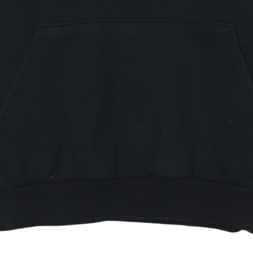 Puma Womens Black Pullover Hoodie Size 14 Logo Casual Sweatshirt