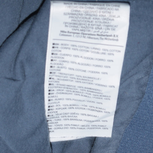 Nike Men's Blue Full Zip Cotton Hoodie Jacket Size L