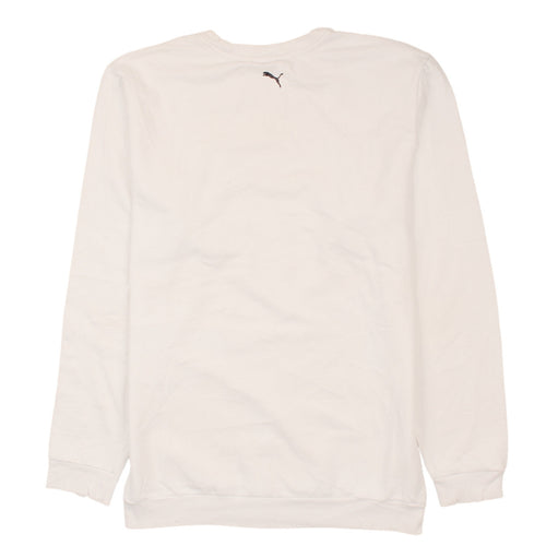Puma Women Ivory Crew Neck Pullover Sweatshirt Size 16