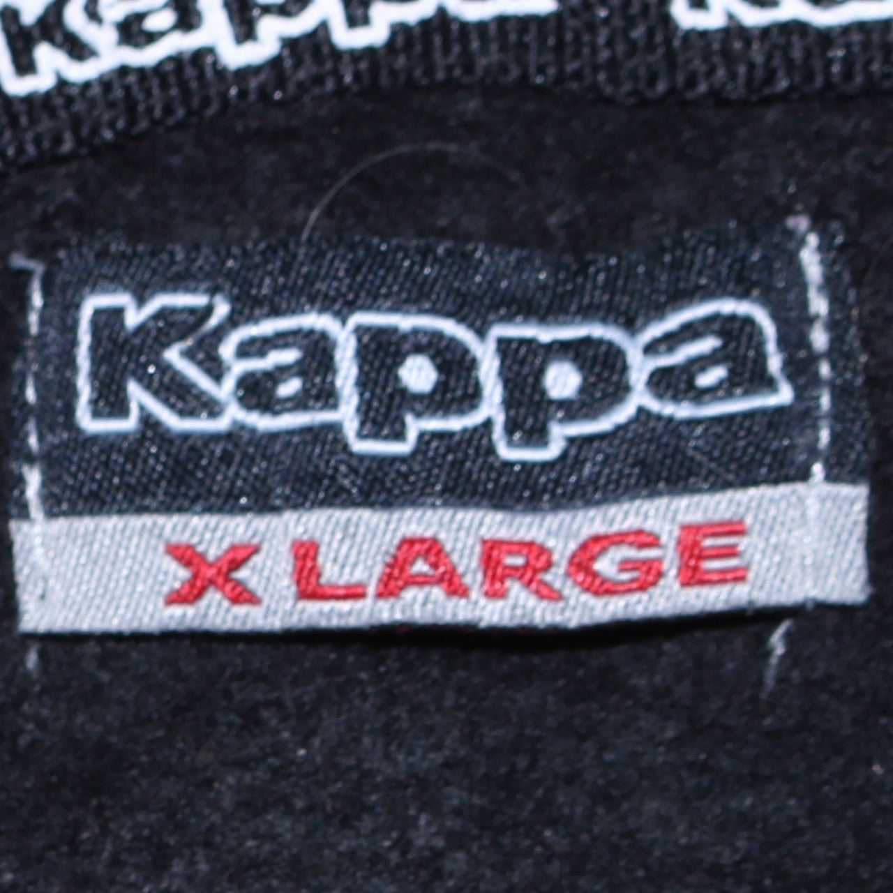 Kappa Womens Black XL Sequin Logo Pullover Hoodie