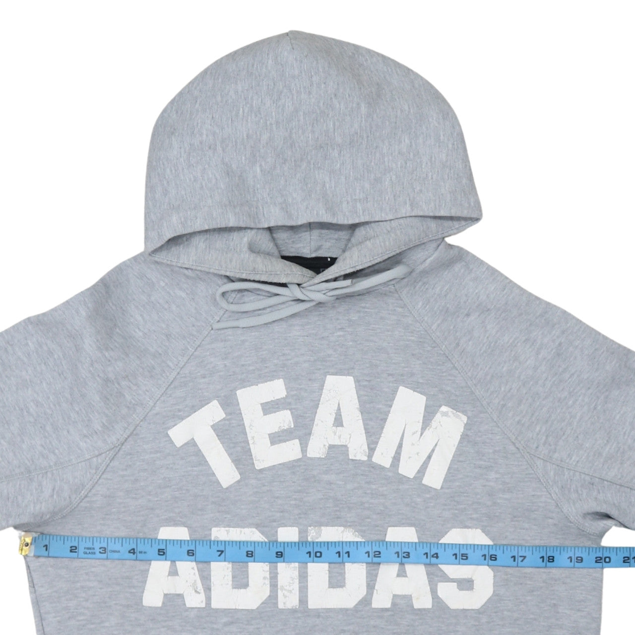 Adidas Men’s Grey Pullover Hoodie Small Team Logo Sportswear