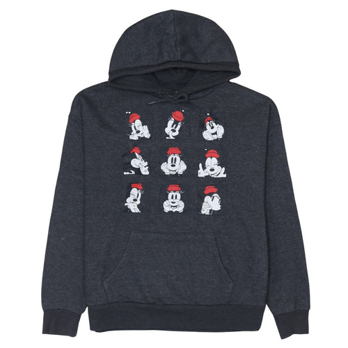 Disney Women’s Grey Minnie Mouse Hoodie Small Pullover Graphic Print