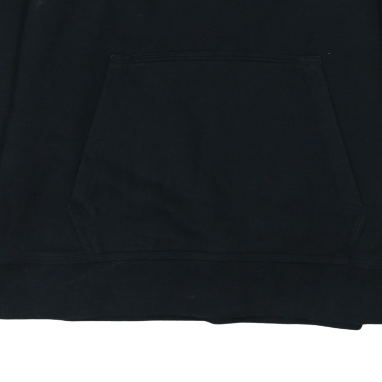 Nike Men's Black Pullover Hoodie Medium Logo Print Sweatshirt