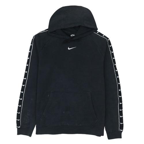 Nike Men's Black Pullover Hoodie M Logo Fleece Sportswear