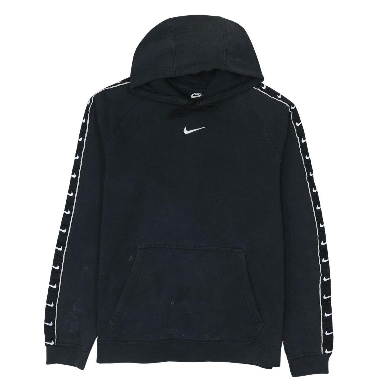 Nike Men's Black Pullover Hoodie M Logo Fleece Sportswear