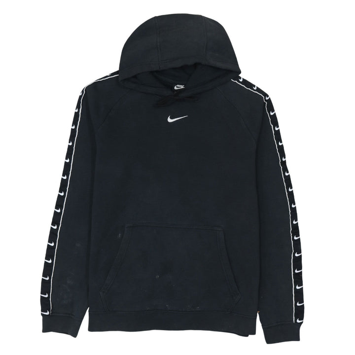 Nike Men's Black Pullover Hoodie M Logo Fleece Sportswear