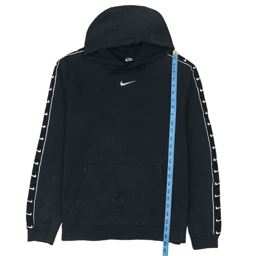 Nike Men's Black Pullover Hoodie M Logo Fleece Sportswear