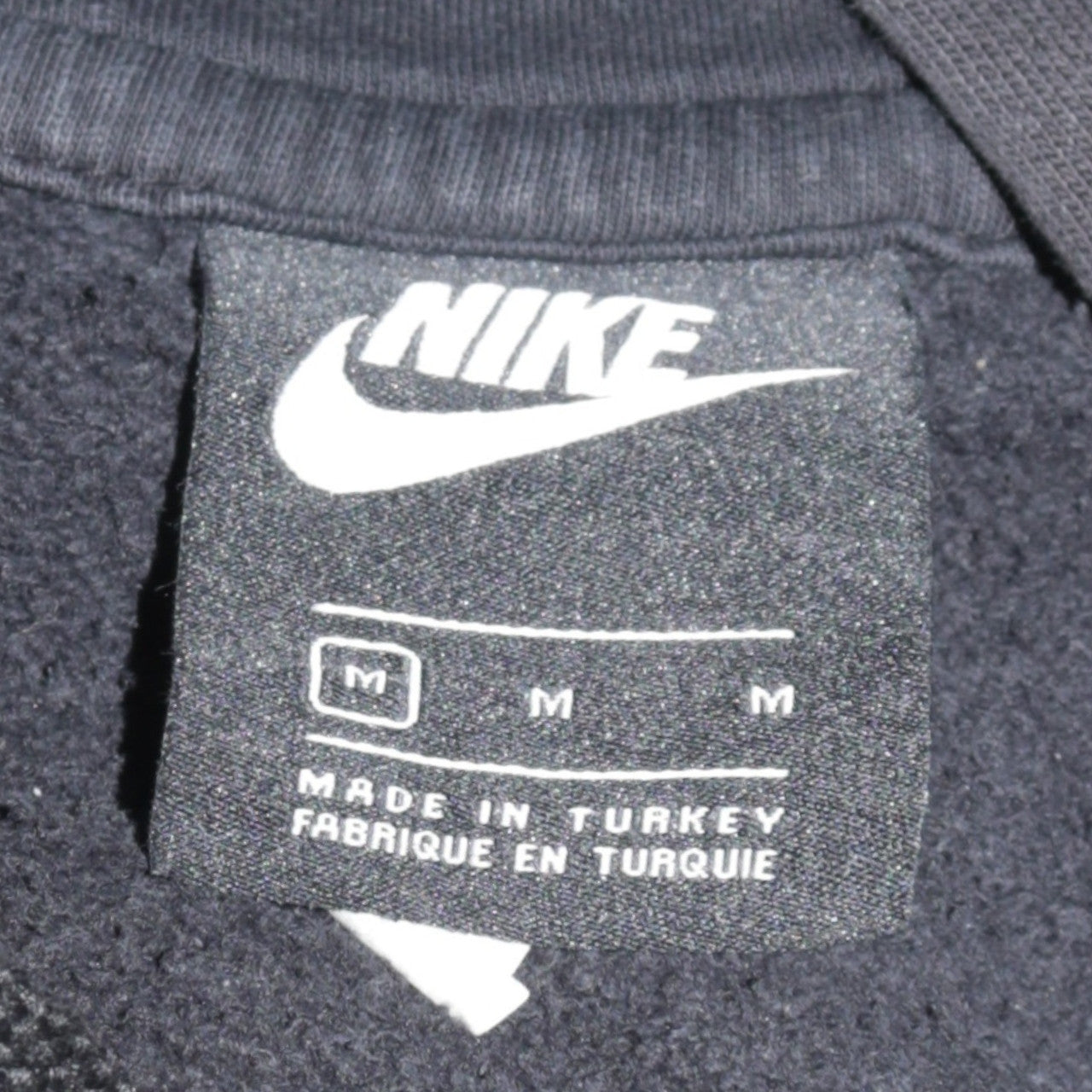 Nike Men's Black Pullover Hoodie M Logo Fleece Sportswear