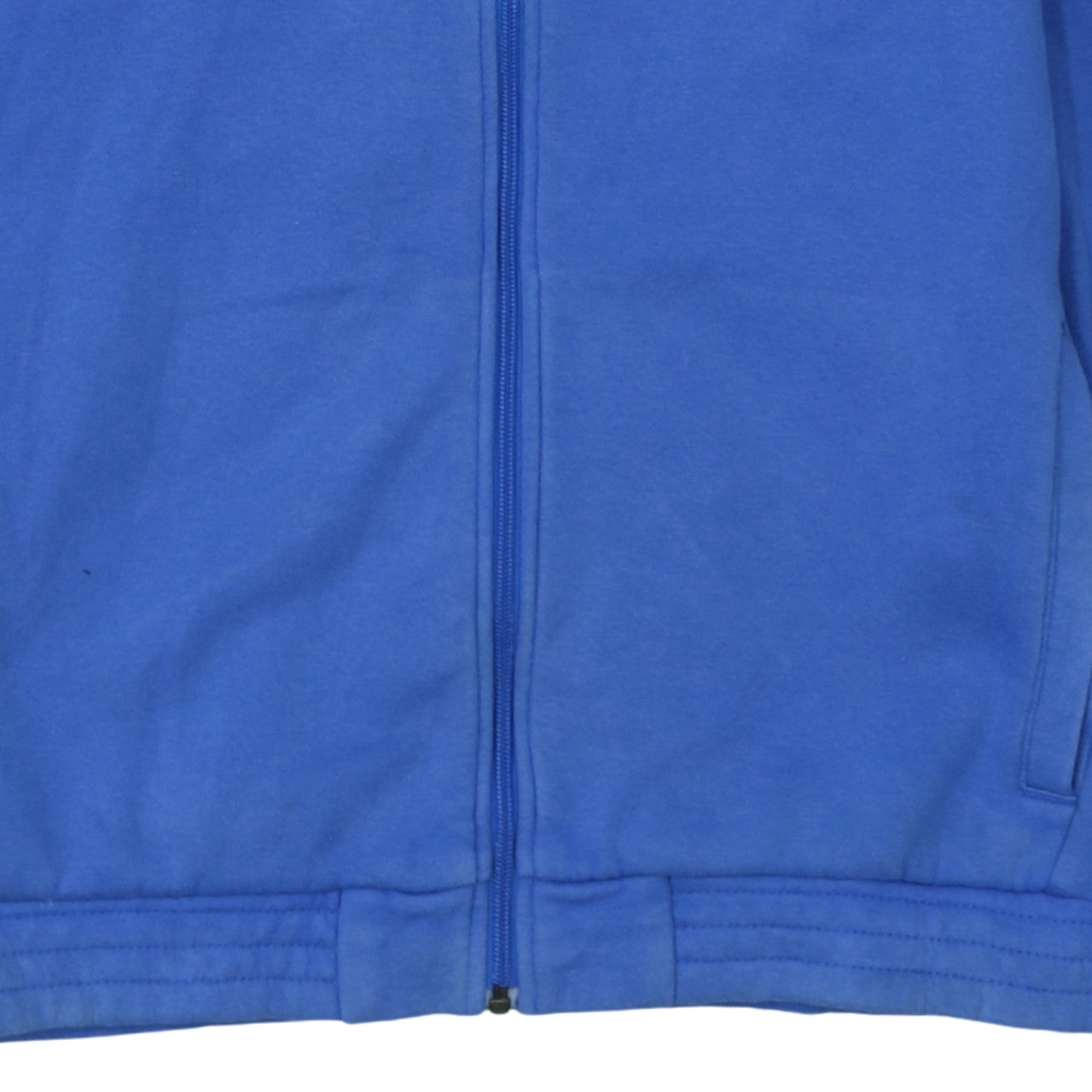 Adidas Men's Blue Full Zip Hoodie Size L Sports Fleece Jacket