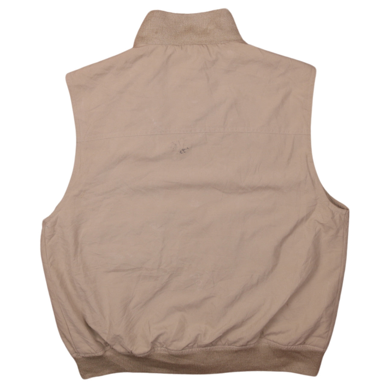 Andrea Borsani Men's Beige Cotton Waistcoat Bodywarmer Size 50