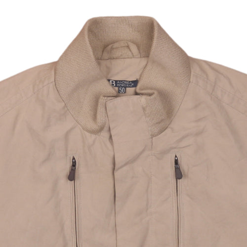 Andrea Borsani Men's Beige Cotton Waistcoat Bodywarmer Size 50