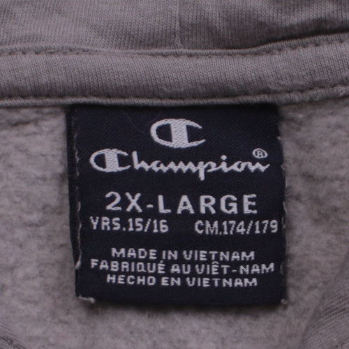 Champion Boys Grey Pullover Hoodie 15-16 Years Logo Fleece Sweatshirt