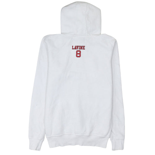 Primark NBA Chicago Bulls Men's White Hoodie Size S Pullover Fleece