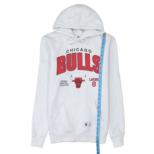 Primark NBA Chicago Bulls Men's White Hoodie Size S Pullover Fleece