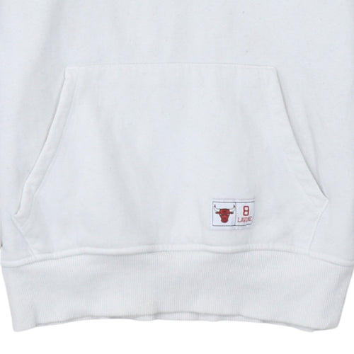 Primark NBA Chicago Bulls Men's White Hoodie Size S Pullover Fleece