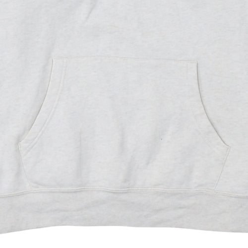 Gap Men's White XL Pullover Hoodie Fleece Sweatshirt Logo
