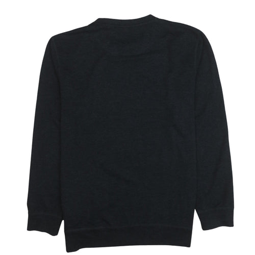 Never Be Famous Men's Black Graphic Pullover Sweatshirt M
