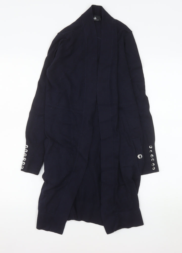 Wallis Women’s Black Long Sleeve Open Knit Cardigan Size S