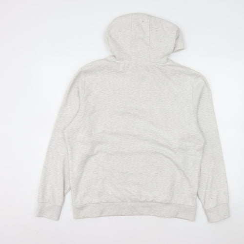 Mountain Warehouse Womens Grey Hoodie UK 12 Pullover Cotton Blend