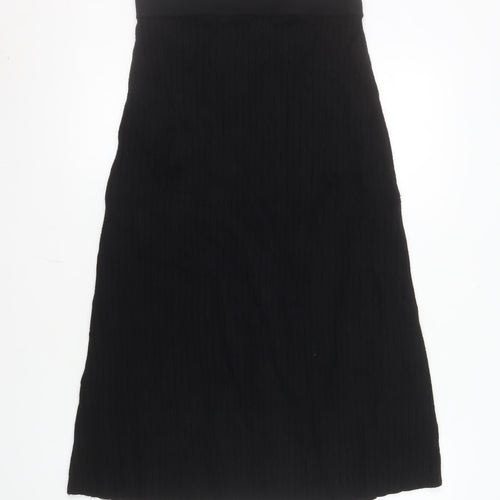Apricot Women’s Black Knit A-Line Skirt Size 12