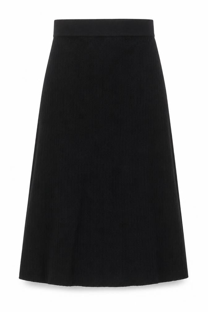 Apricot Women’s Black Knit A-Line Skirt Size 12