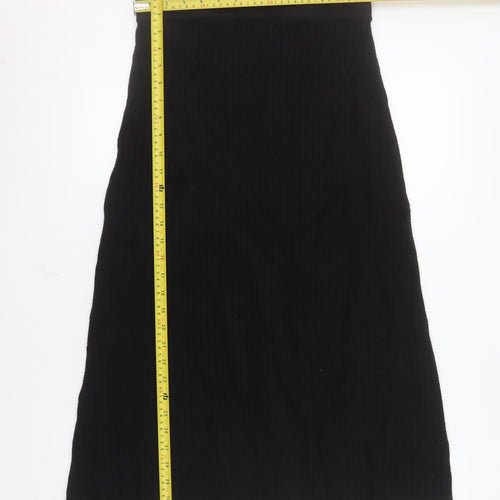 Apricot Women’s Black Knit A-Line Skirt Size 12