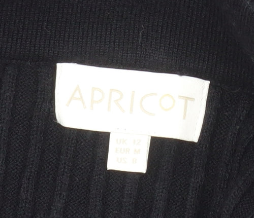 Apricot Women’s Black Knit A-Line Skirt Size 12