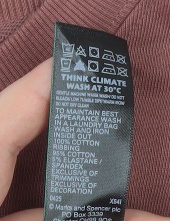 Marks and Spencer Women’s Brown Sequin Pullover Sweatshirt Size L