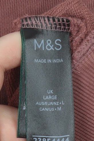 Marks and Spencer Women’s Brown Sequin Pullover Sweatshirt Size L