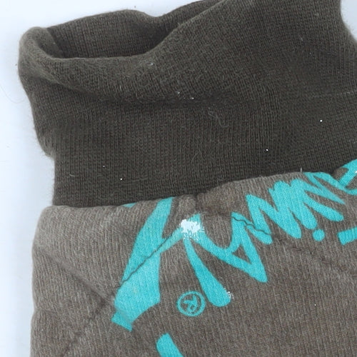 Animal Womens Brown Blue Floral Pullover Hoodie Size 10