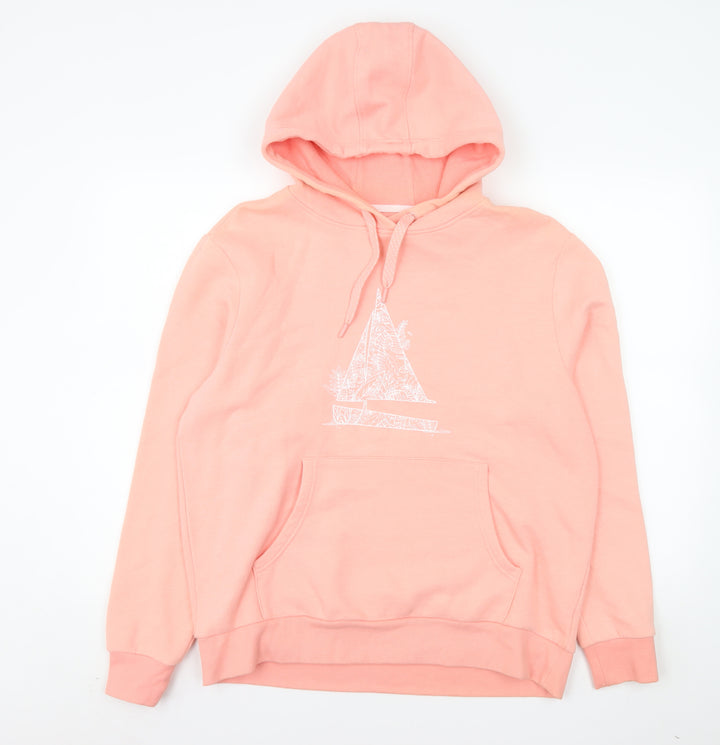 Mountain Warehouse Women's Pink Hooded Pullover Sweatshirt UK 14