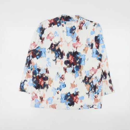 Eastex Womens Multicoloured Floral V-Neck Tunic Blouse Size 12
