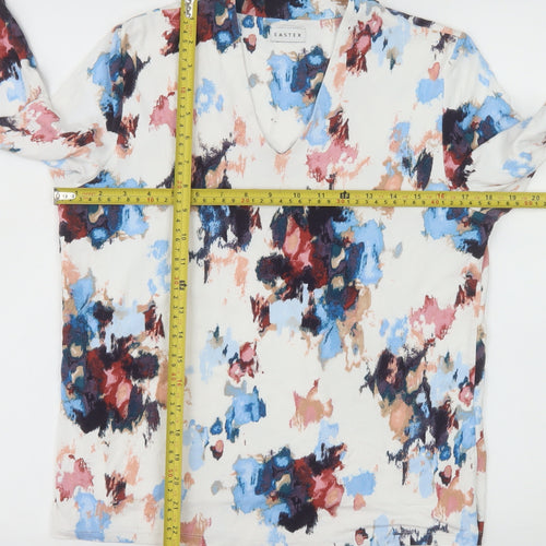 Eastex Womens Multicoloured Floral V-Neck Tunic Blouse Size 12