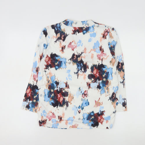 Eastex Womens Multicoloured Floral V-Neck Tunic Blouse Size 12
