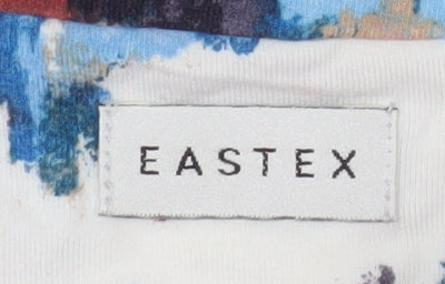 Eastex Womens Multicoloured Floral V-Neck Tunic Blouse Size 12