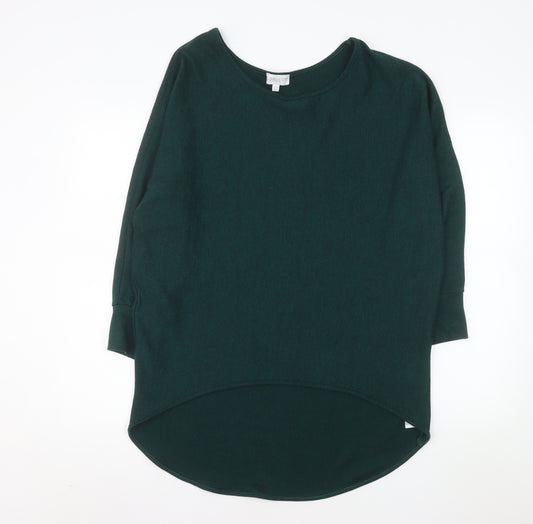 Apricot Womens Green Size 14 Relaxed Jersey 3/4 Sleeve Top