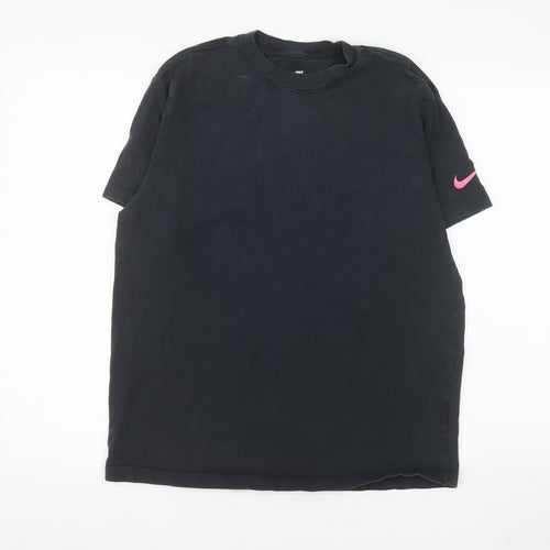 Nike Women's Black Loose Fit Sports T-Shirt Size S