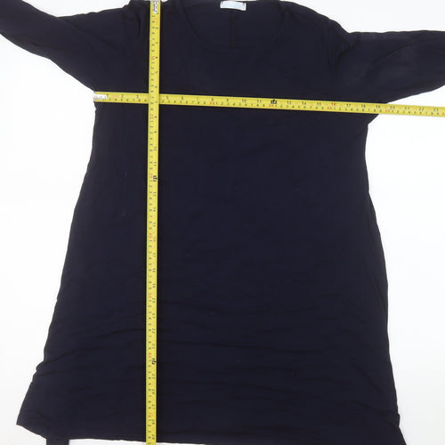 Liquid Women’s Navy Blue Long Sleeve Shift Dress Size M