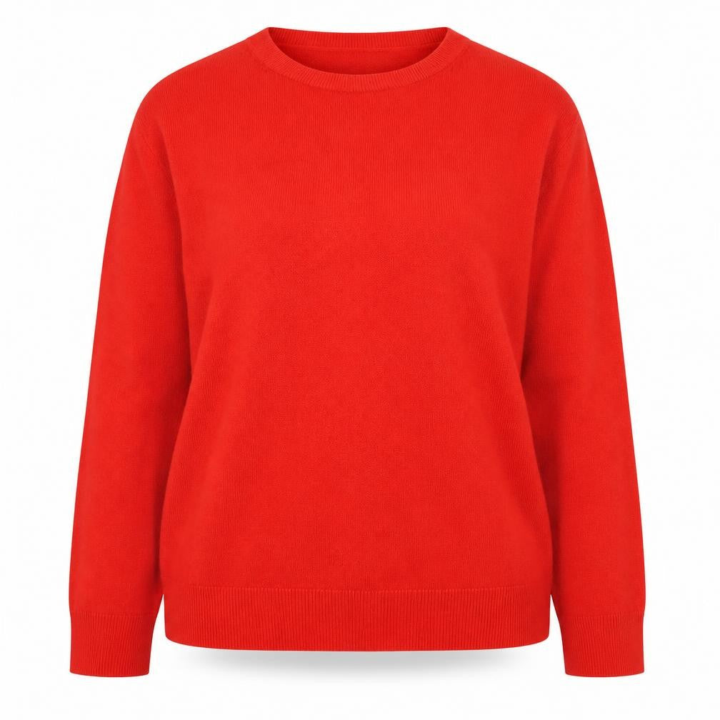 Marks and Spencer Women’s Red Crew Neck Acrylic Jumper Size 16