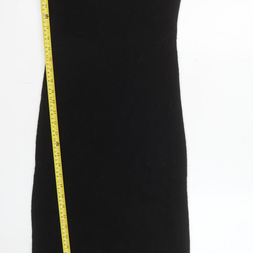 H&M Women’s Black Off Shoulder Knit Bodycon Midi Dress XS