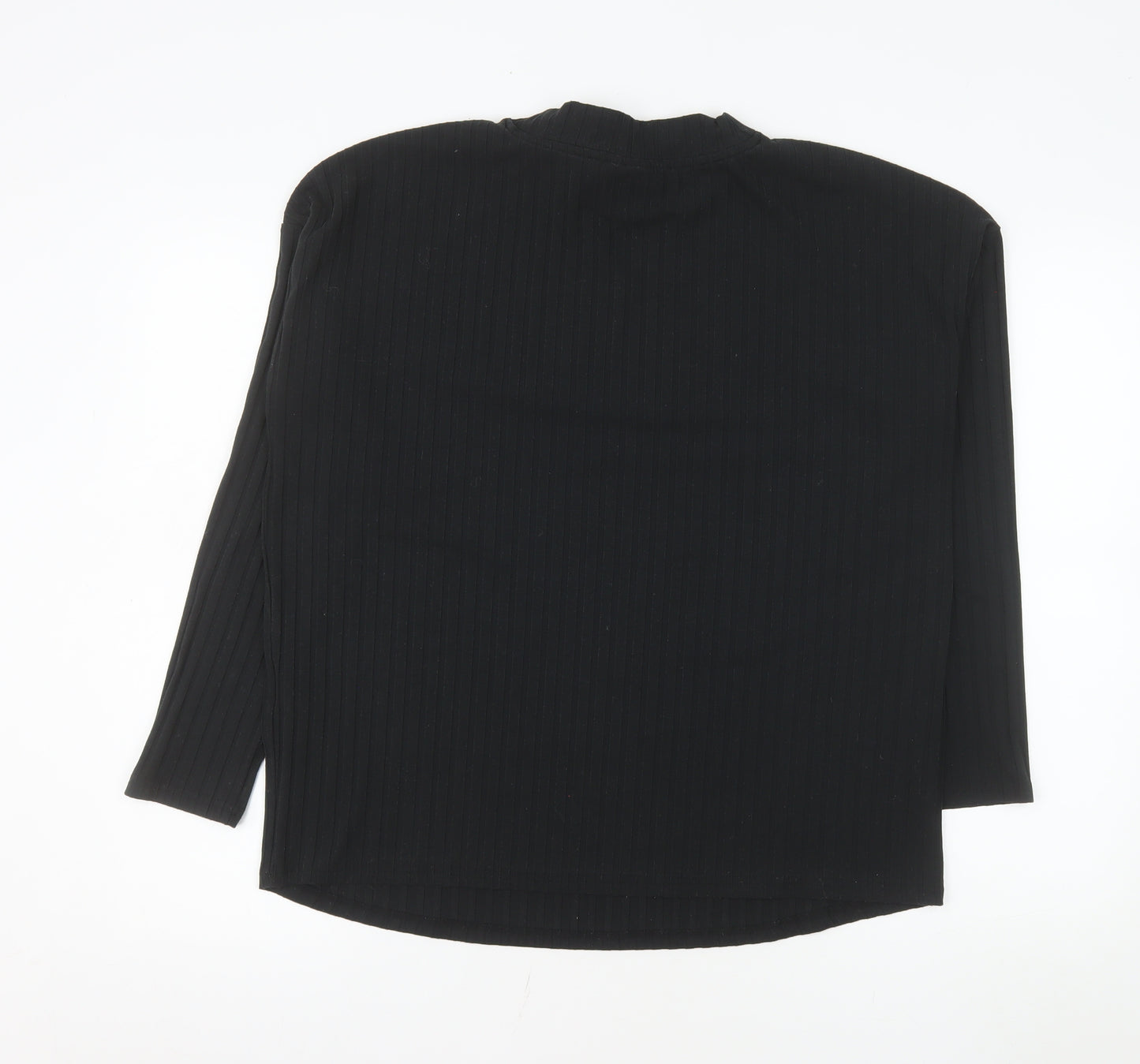ONLY Maternity Black Mock Neck Long Sleeve Jersey Top Size L