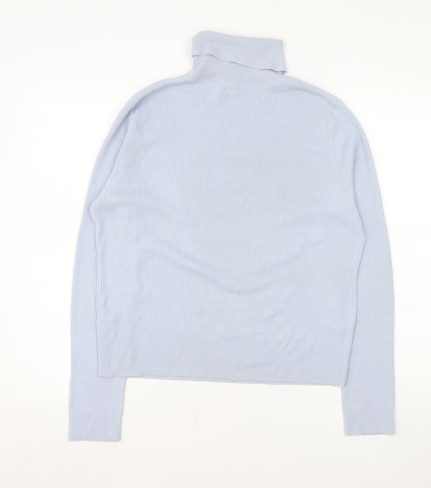 Collusion Women Blue Roll Neck Long Sleeve Acrylic Jumper Size 20